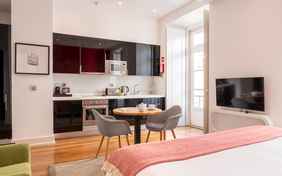 Blick auf die Küche im Deluxe Studio